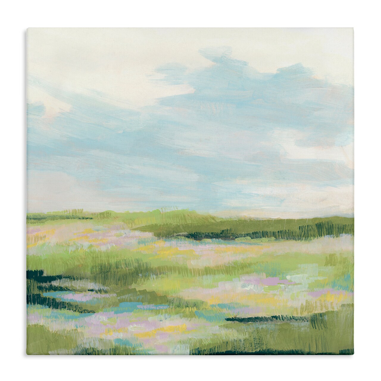 Stupell Industries Brushed Meadow & Sky Canvas Wall Art Design by June Erica Vess